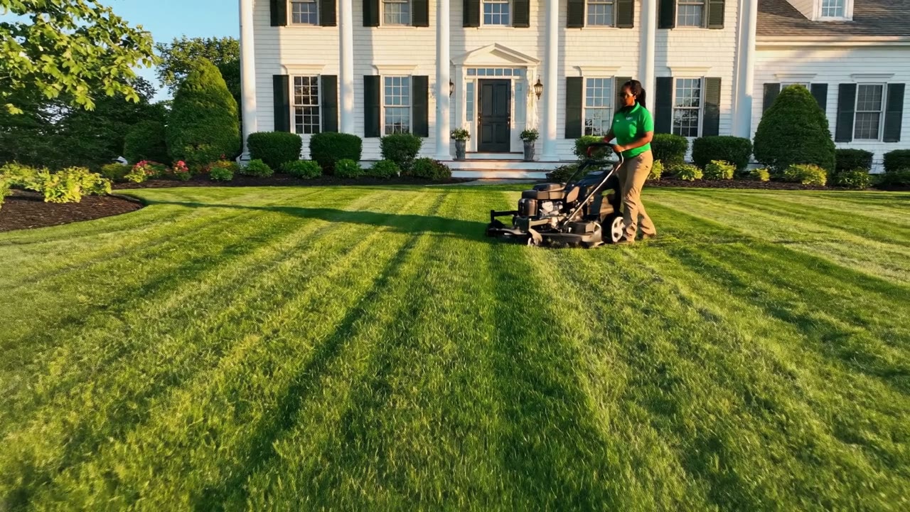 A finished lawn and landscape project by Shorecrest Lawn & Landscape